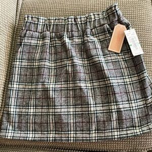 Copper Key plaid skirt (sz l)